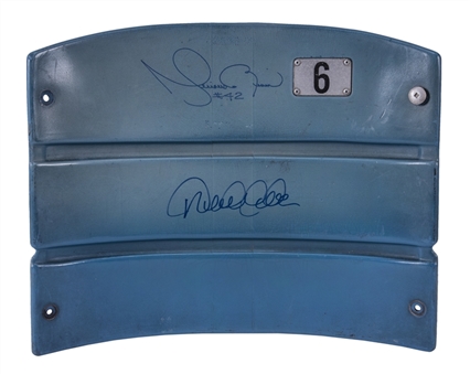 Derek Jeter & Mariano Rivera Signed Old Yankees Stadium Seat Back (Steiner)